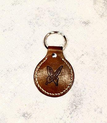 Leather key ring