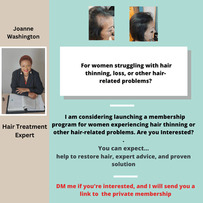 Fight hair loss and regain your confidence with our private membership program. Call Joanne at 714 674 7668 to learn more.