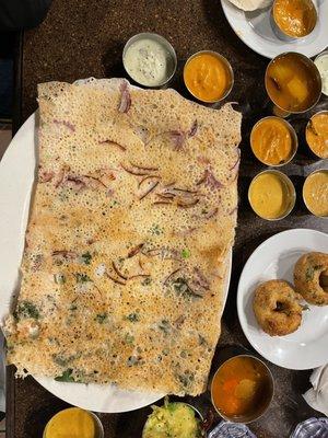 Onion Rava Masala Dosai (VGN)