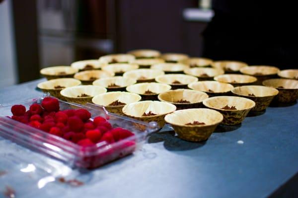 Chocolate Mousse with Fresh Raspberry