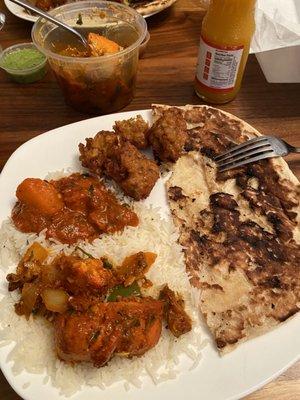 77. Chicken Tikka, 61. Vindaloo, 3. Vegetable Pakora