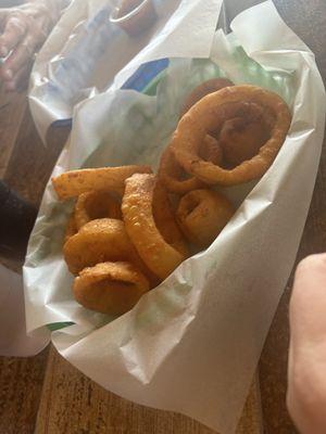 Onion ring appetizers $5.00 for all these!!