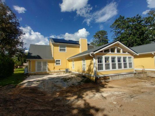 Solar power system on new construction home