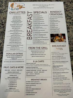 Menu front