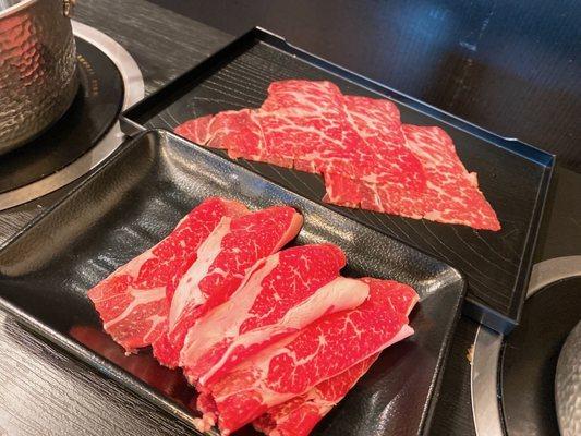 Angus beef and Wagyu beef