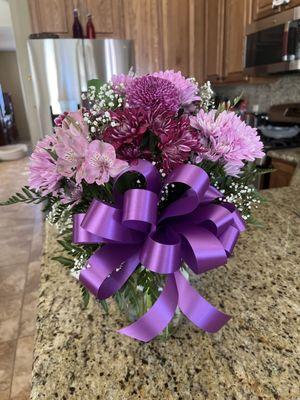 Short get well bouquet