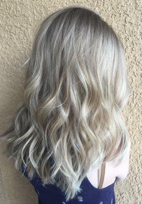 Vanilla blonde balayage