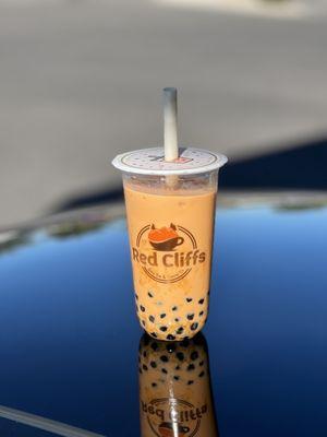 Thai Iced Tea with Boba