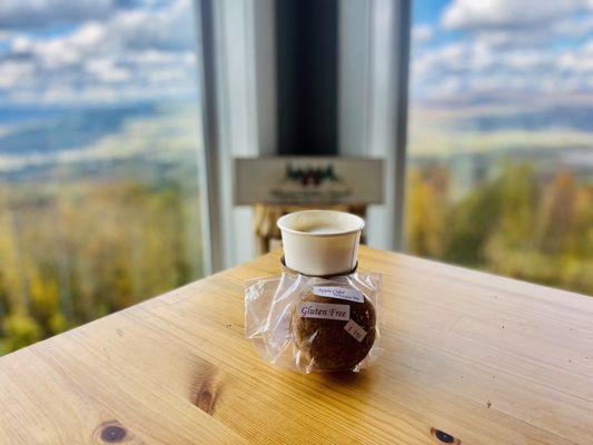 Latte & GF whoopie pie with a view!