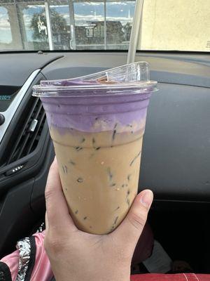 Large Iced Ube Coffee