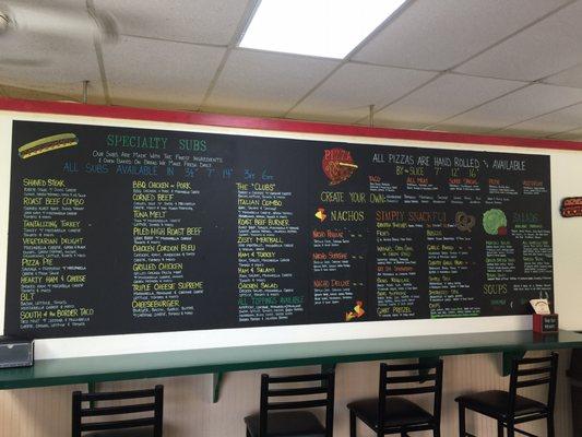 Menu board