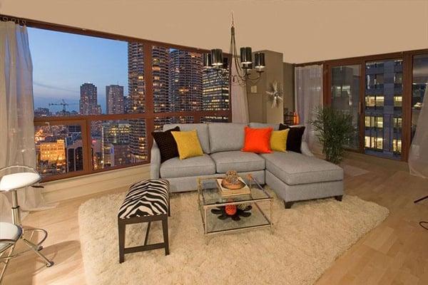 200 N. Dearborn Living Area, Chicago IL