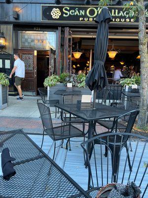 Front entrance from the outdoor patio.