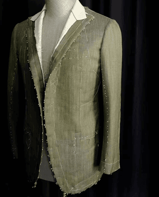 Handcrafting Process of A Green Blazer