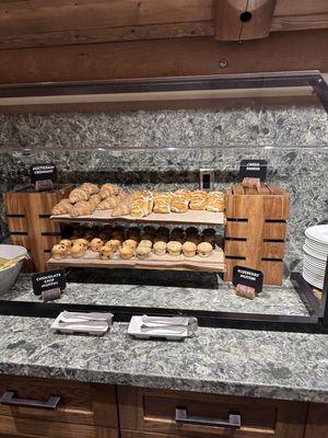 Continental breakfast. Pastries.