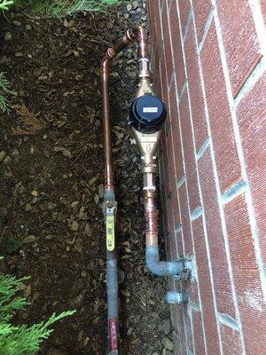 New water meter installation