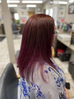 Transformative color and Brazilian blow out