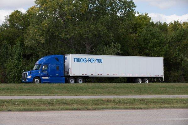 Trucks For You truck driving north on Highway 69 in Muskogee