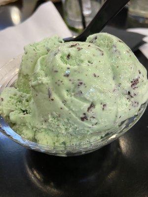 Mint chip ice cream