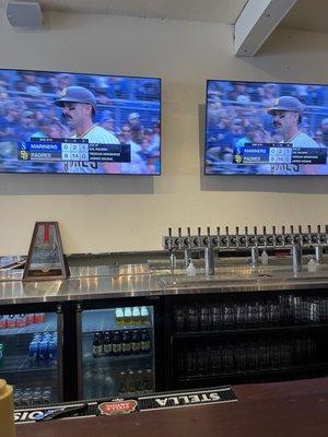 Bar area. Padres game was on!