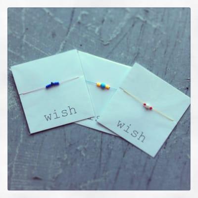 Local jewelry including these wish bracelets