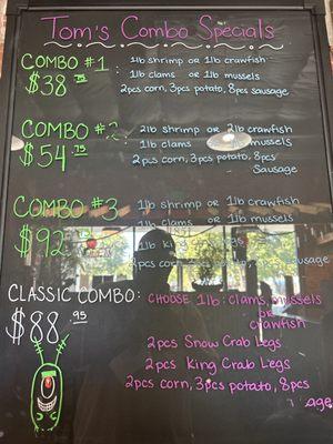 Tom's Combo Specials