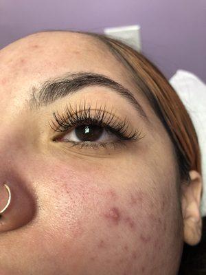 Eyelashes extension at waxflower spa