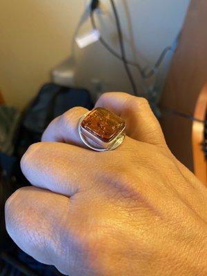 Amber ring from Russia!