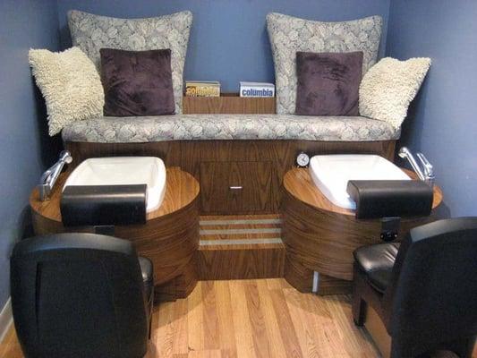 Private Pedicure alcove for beautiful feet