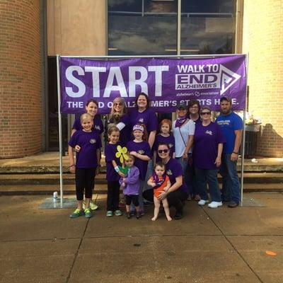 Autumn Care Employees participate in the walk to end Alzheimer's raised $1,300