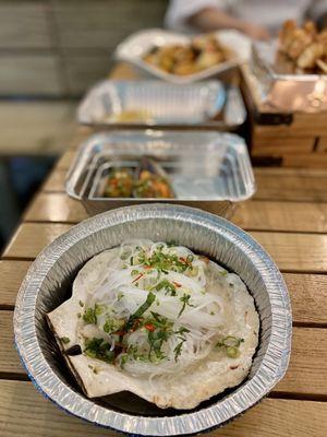 Scallop with rice noodle