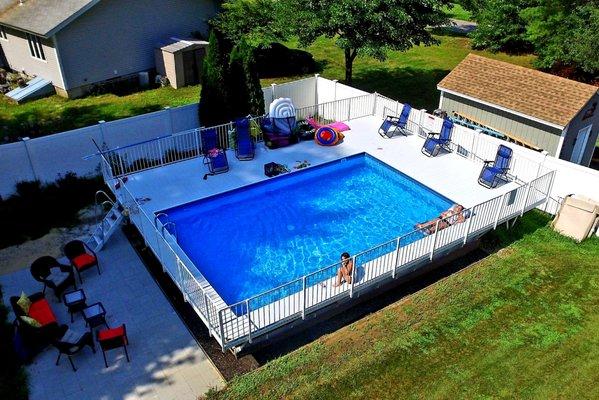 A Kayak Pool aerial view