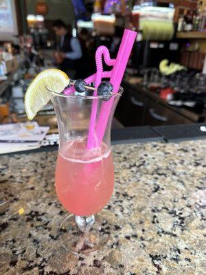 Pink vodka lemonade