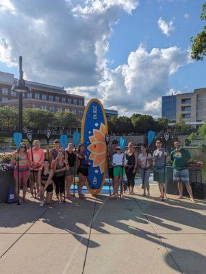 Pure Soul Yoga Paddle Board event