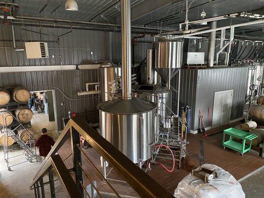 Beer making area