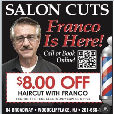 Eight dollars off with Franco