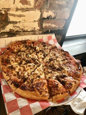 Hamburger pizza, original crust