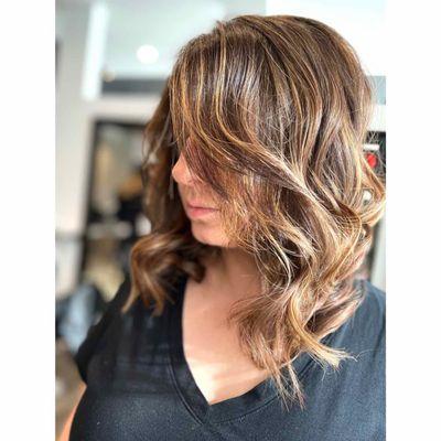 Balayage & Style By:::REBECCA