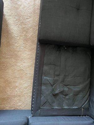 Broken couch