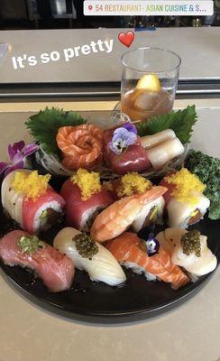 Assorted sushi platter