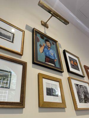 My favorite nook has these framed art - including one of Julia Child's a native of Pasadena