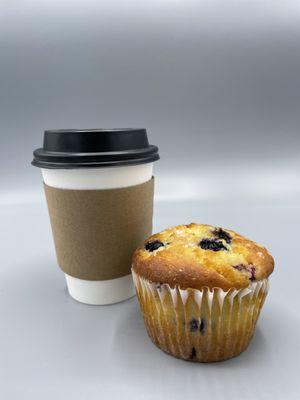 Latte and muffin