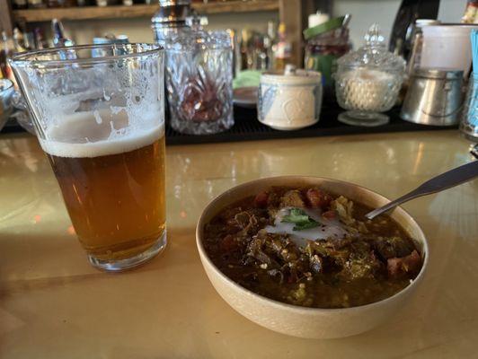 IPA with Lamb Curry.