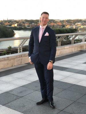 My stunning husband on our date at the Kennedy center