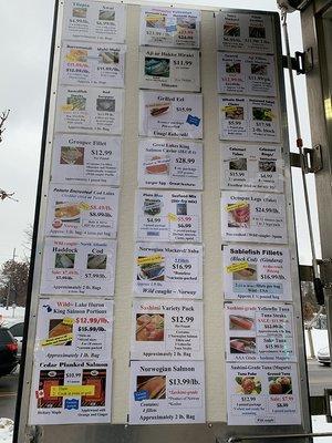 Enormous range of seafood options