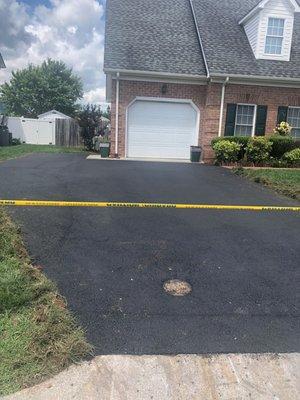 Driveway after