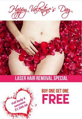 For a limited time only Buy 1 get 1 Free. #laserhairremoval