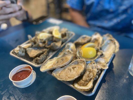 $15 for 12 (AKA 1 dozen) oysters @5p! This one is grown from Virginia :)