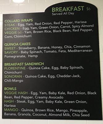 Better breakfast menu shot