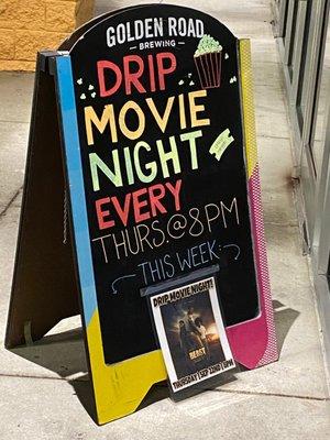 They also have a movie night every Thursday @ 8pm!